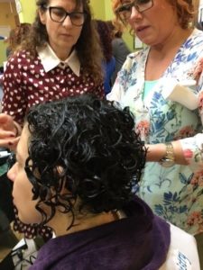 Proper hydratin is key with any curls! Stefka came all the way from England to learn with us! She got my curl heart at the first hello! 