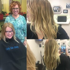 Our S'wavy model, barely there movement to real beach waves! #noperm Only Olaplex! by: Kelly E. Anker