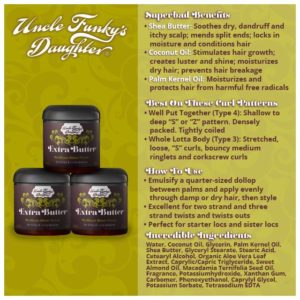 Extra Butter~Uncle Funky's Daughter Now at Kelly Elaine Inc. A curly hair Salon and such. 