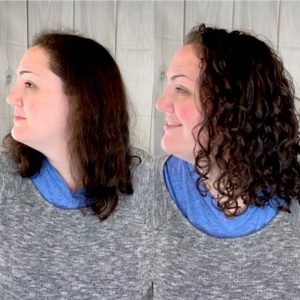 Side view of Stefanie's Before & After!