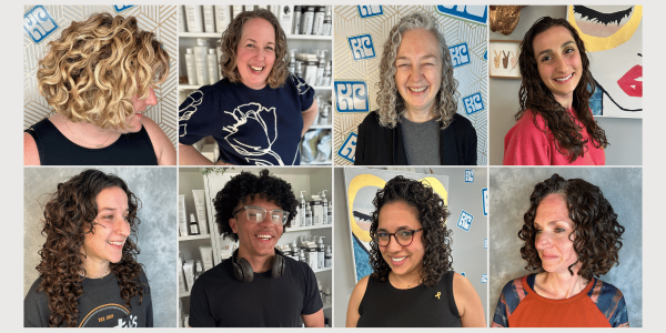 Happy clients after the best curly haircut in Pittsburgh